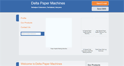Desktop Screenshot of deltapapermachines.com